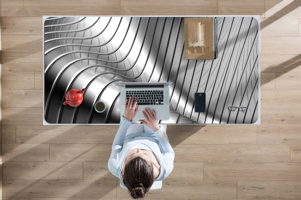 Large desk mat for children metallic
