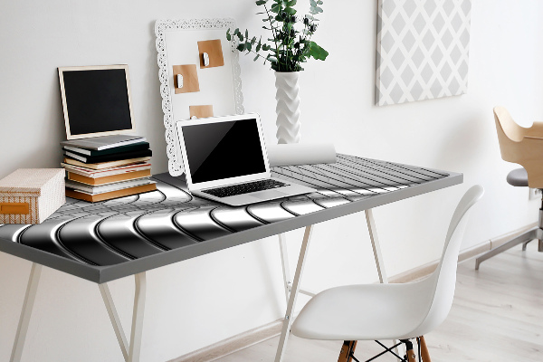 Large desk mat for children metallic