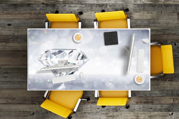 Large desk mat for children Diamond