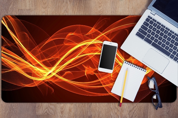 Full desk protector red flame