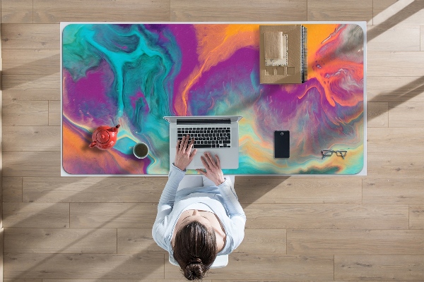 Full desk mat colorful patterns