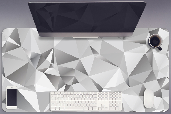 Full desk protector Abstraction gray