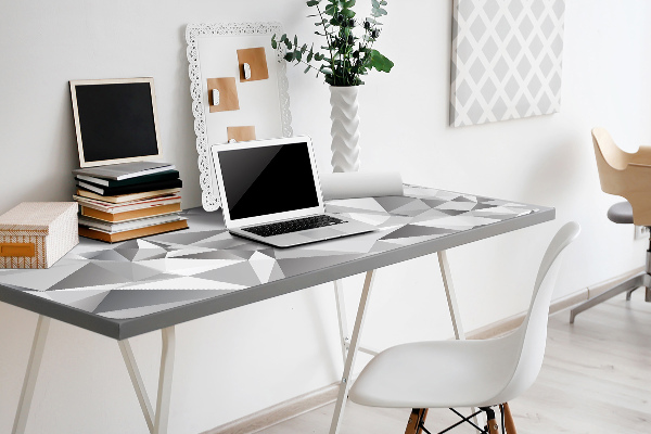 Full desk protector Abstraction gray