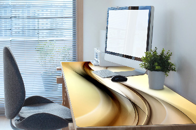 Full desk mat abstraction beige