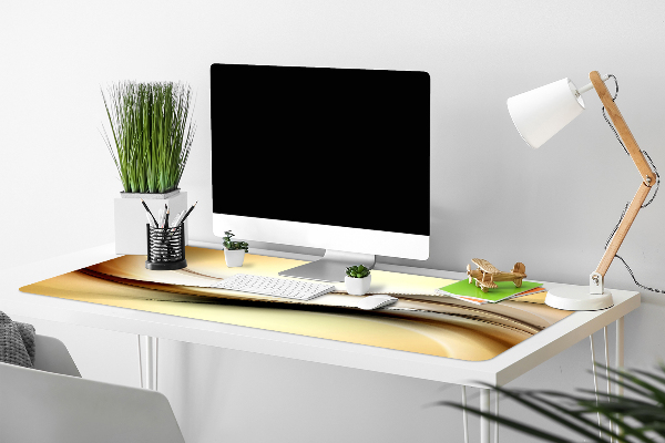 Full desk mat abstraction beige