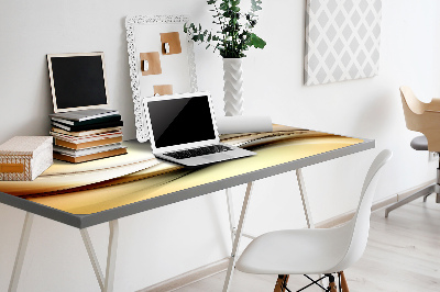 Full desk mat abstraction beige