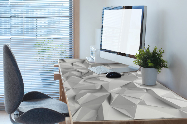 Full desk protector Abstraction White