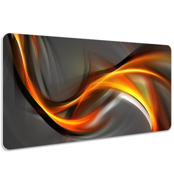 Full desk protector Abstraction orange