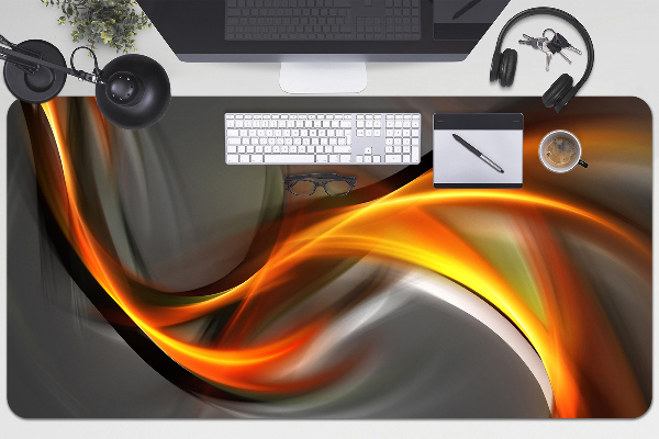 Full desk protector Abstraction orange