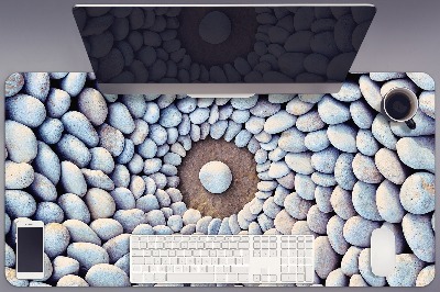 Large desk mat table protector The circle of stones