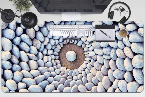 Large desk mat table protector The circle of stones