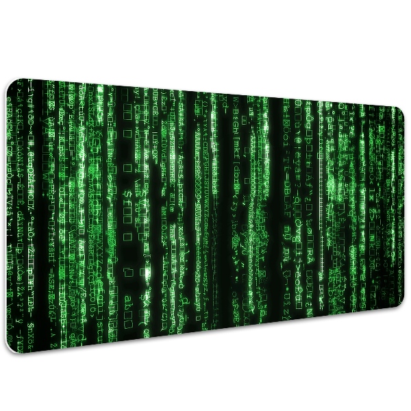Large desk mat table protector green signs