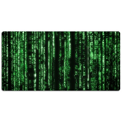 Large desk mat table protector green signs