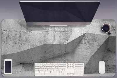 Full desk protector Abstraction concrete