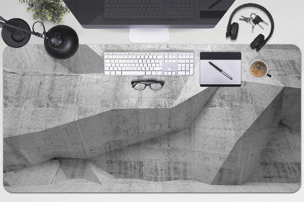 Full desk protector Abstraction concrete