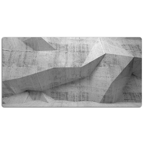Full desk protector Abstraction concrete