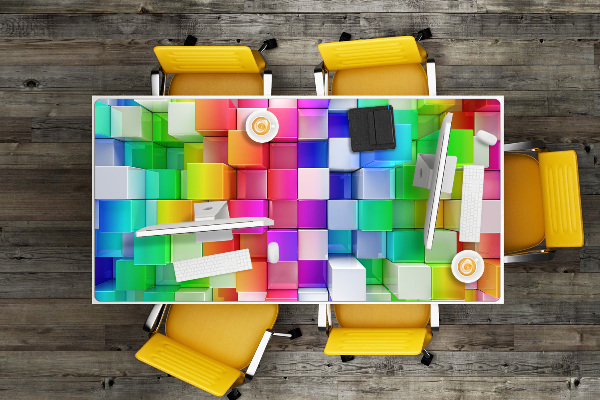 Desk mat Abstraction color