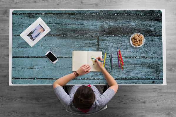 Full desk protector blue boards