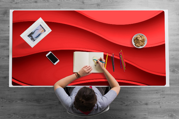 Desk mat Abstraction red