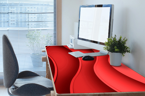 Desk mat Abstraction red
