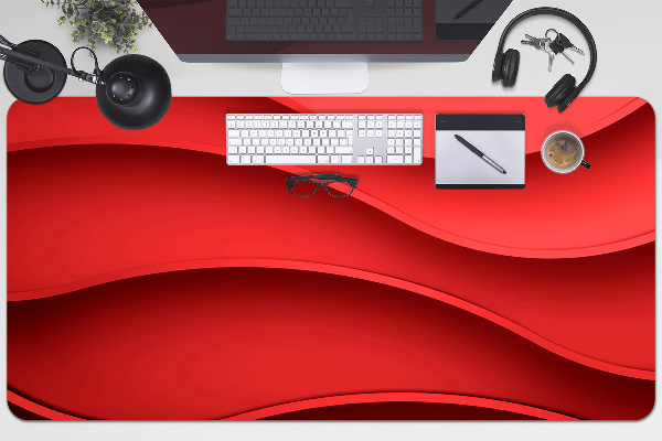 Desk mat Abstraction red
