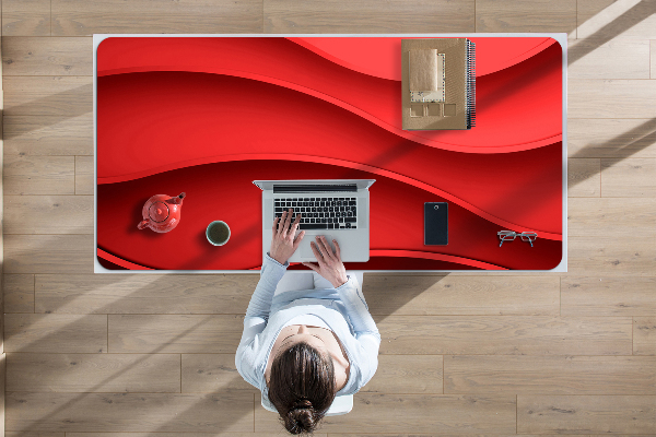 Desk mat Abstraction red