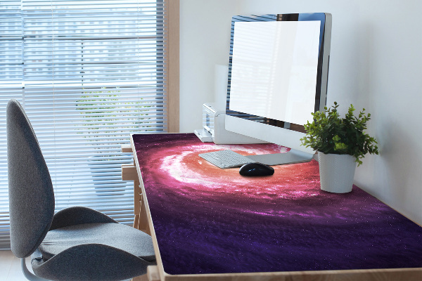 Large desk mat table protector Space vortex