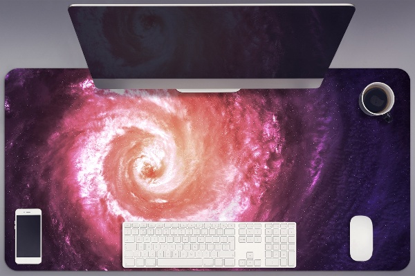 Large desk mat table protector Space vortex