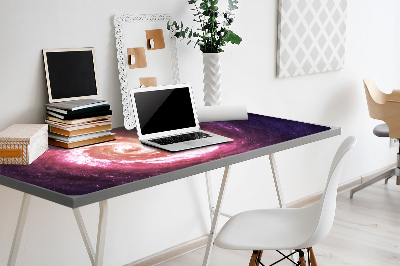 Large desk mat table protector Space vortex