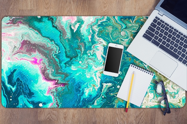 Desk mat Abstraction green