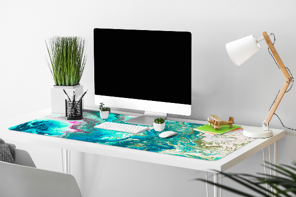 Desk mat Abstraction green
