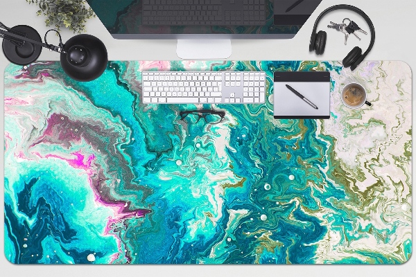 Desk mat Abstraction green