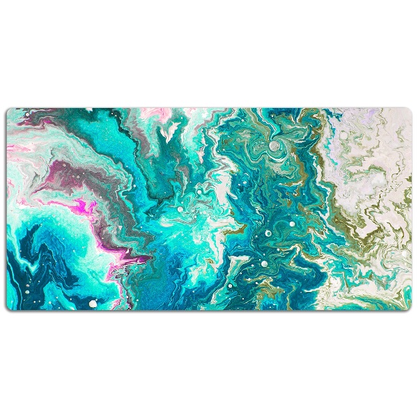 Desk mat Abstraction green