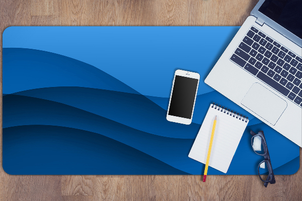 Full desk pad transition blue