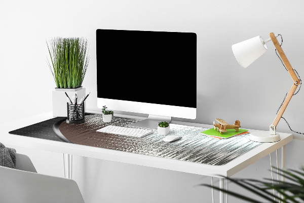 Full desk pad Abstraction silver