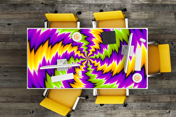 Full desk mat abstract swirl