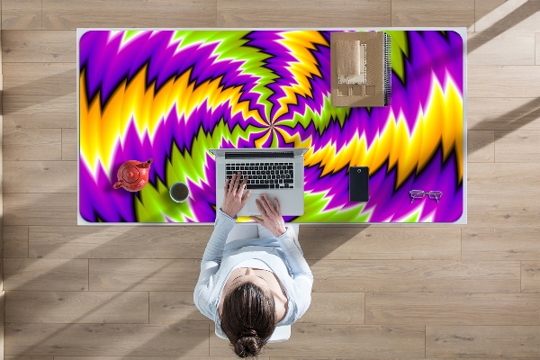 Full desk mat abstract swirl
