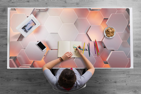 Full desk protector Abstraction hexes