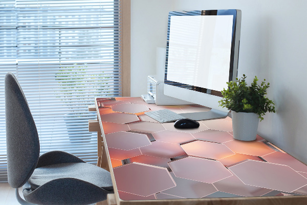Full desk protector Abstraction hexes