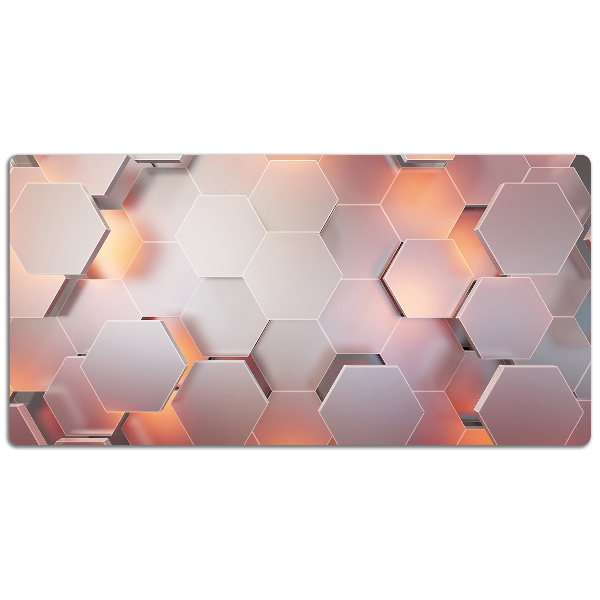 Full desk protector Abstraction hexes