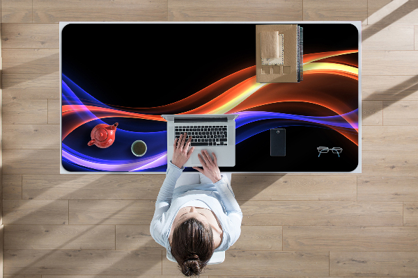 Large desk mat for children Rays