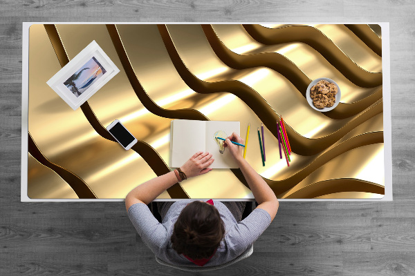 Full desk mat Gold items