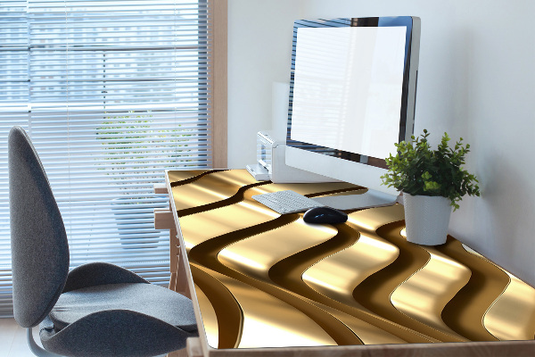Full desk mat Gold items