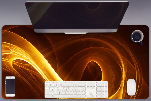 Desk pad wavy flame