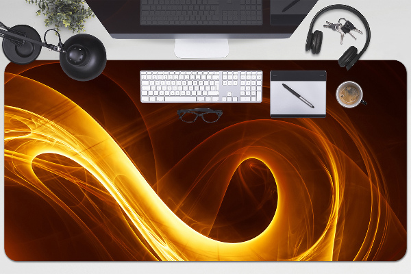 Desk pad wavy flame