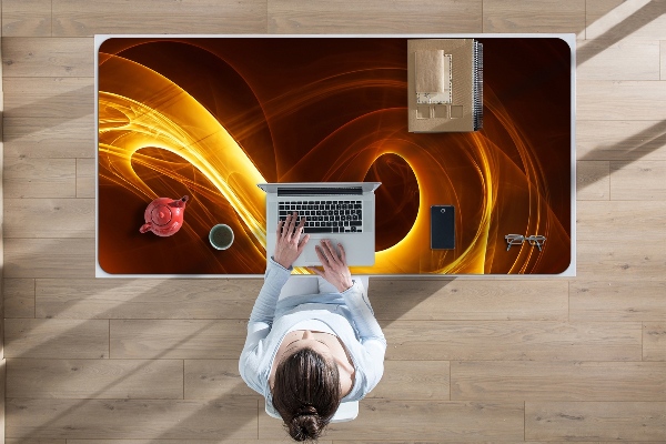 Desk pad wavy flame