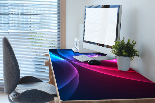 Full desk protector pink transition