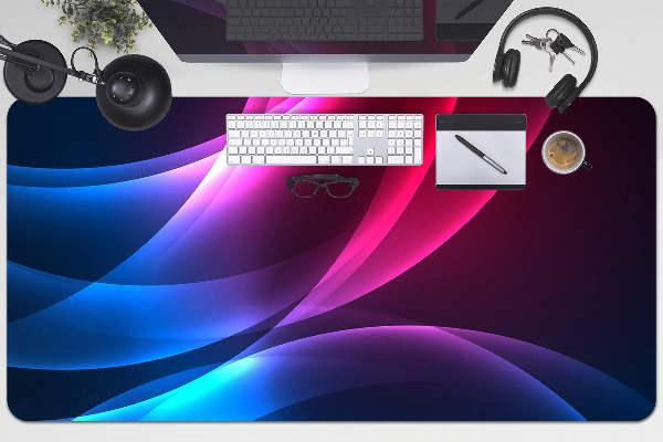 Full desk protector pink transition