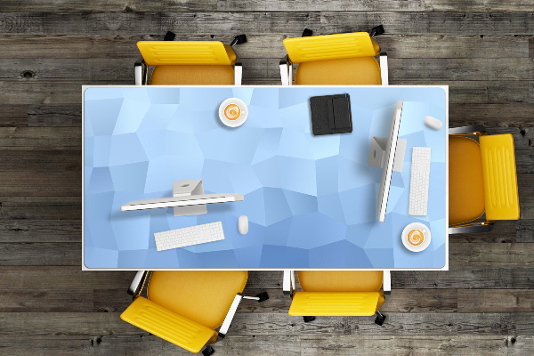 Full desk pad Abstraction blue