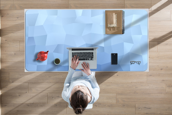 Full desk pad Abstraction blue